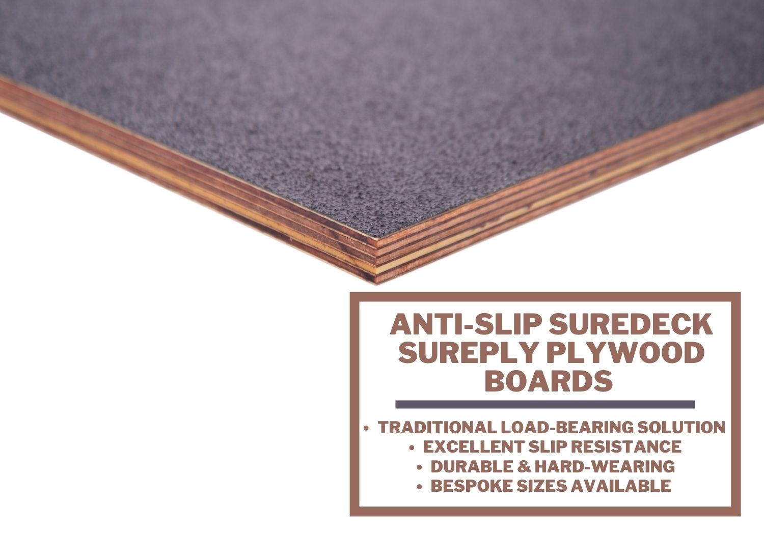 Anti Slip Marine Plywood Boards Excellent Slip Resistant Surface UK